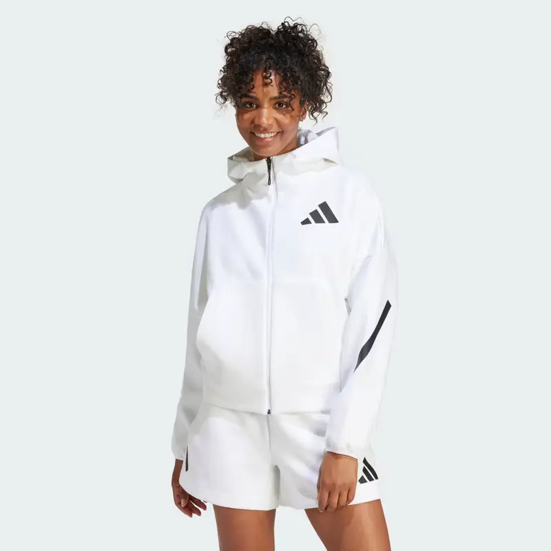 Hoodie adidas Z.N.E. Full-Zip White
