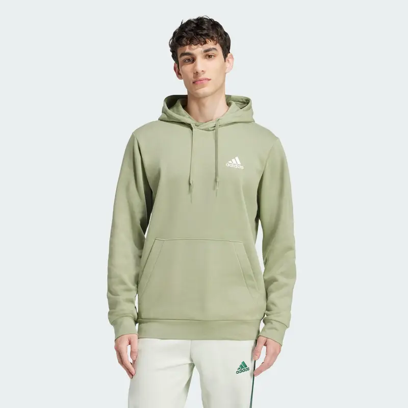 Hoodie Essentials Fleece | Adidas Verde