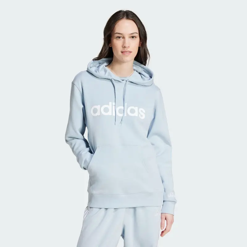 Hoodie Essentials Linear | Adidas Blu