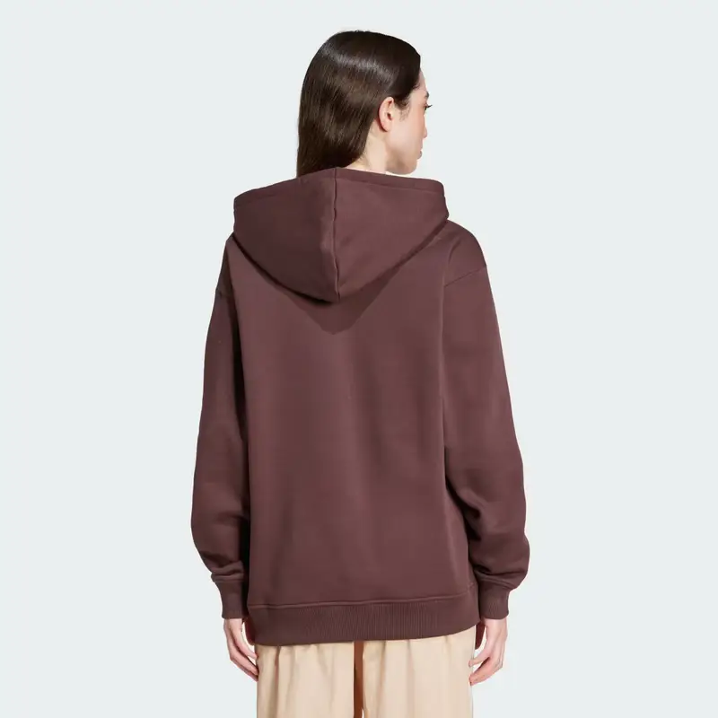 Hoodie Essentials Loose Fleece Shadow Brown miniatura 2