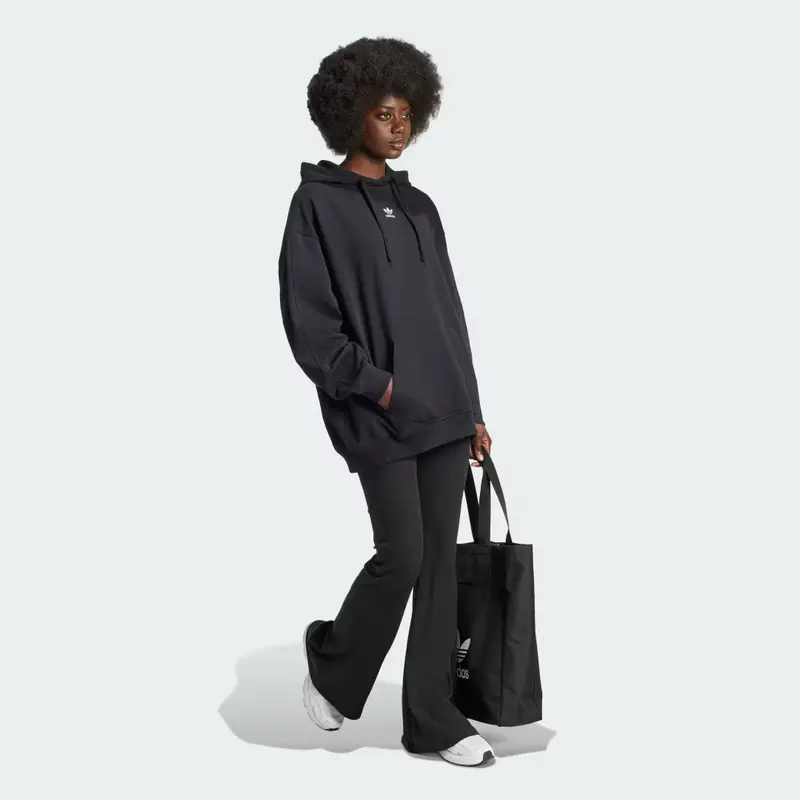 Hoodie Essentials Loose French Terry Black miniatura 3