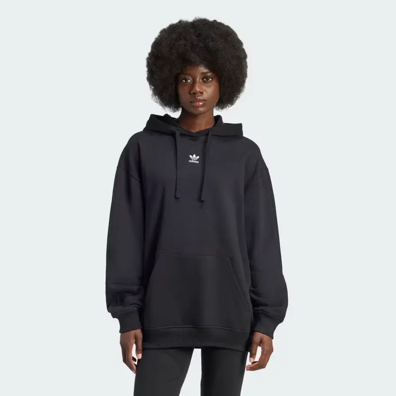 Hoodie Essentials Loose French Terry Black