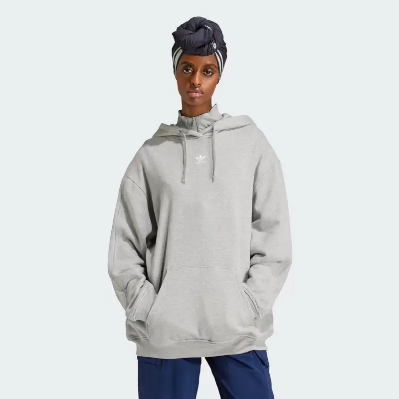 Hoodie Essentials Loose French Terry Medium Grey Heather