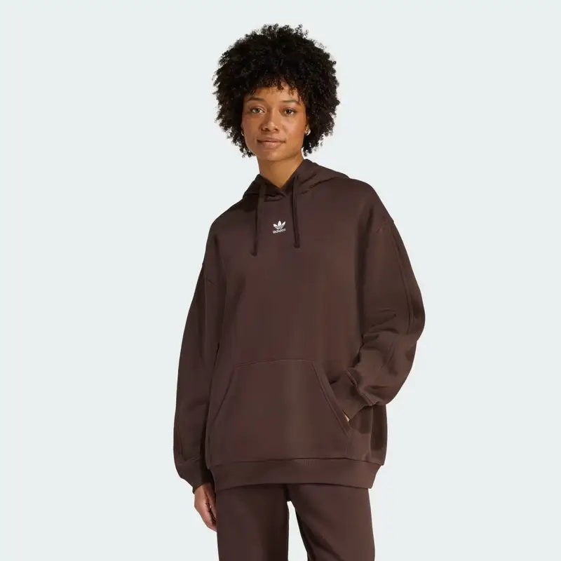Hoodie Essentials Oversized Fleece Aurora Coffee
