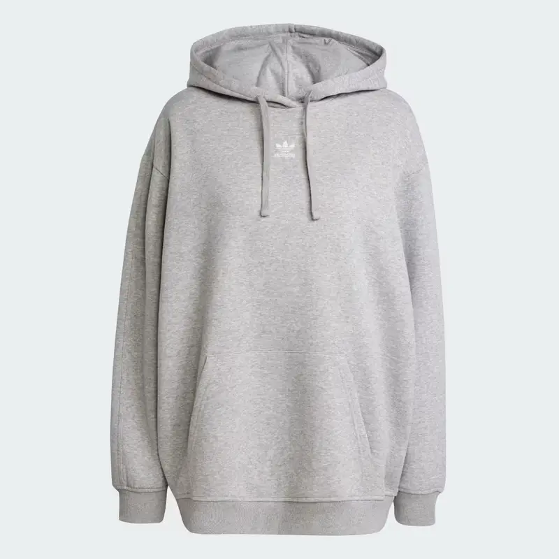 Hoodie Essentials Oversized Fleece Medium Grey Heather miniatura 4