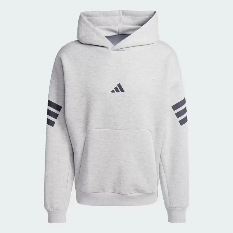 Hoodie Future Icons 3-Stripes Medium Grey Heather miniatura 4