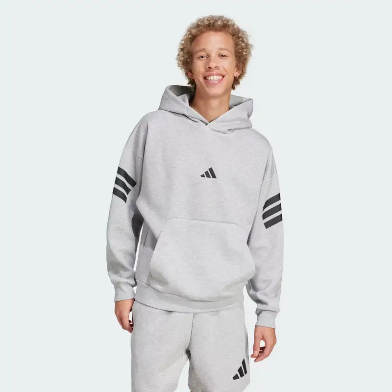 Hoodie Future Icons 3-Stripes Medium Grey Heather
