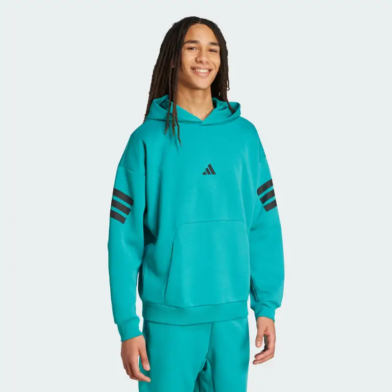 Hoodie Future Icons 3-Stripes Pure Teal miniatura 3