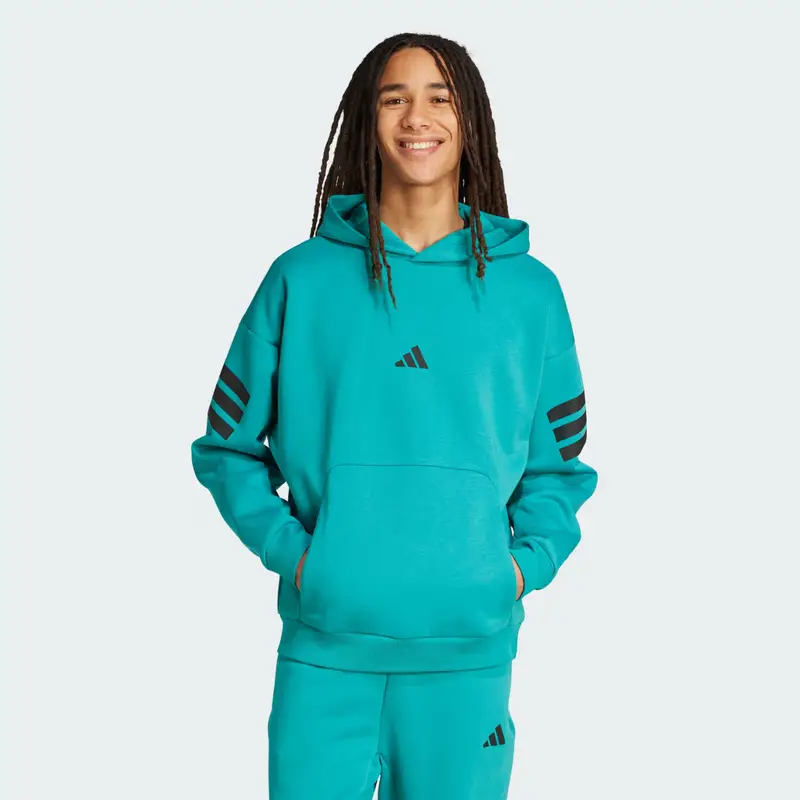 Hoodie Future Icons 3-Stripes Pure Teal