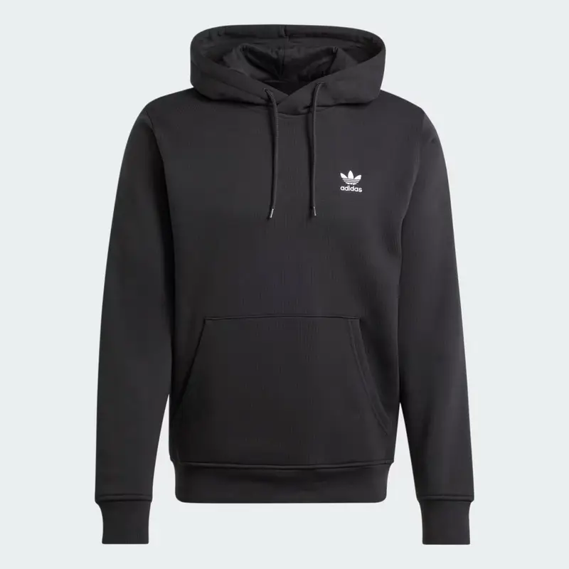 Hoodie Trefoil Essentials Black miniatura 4