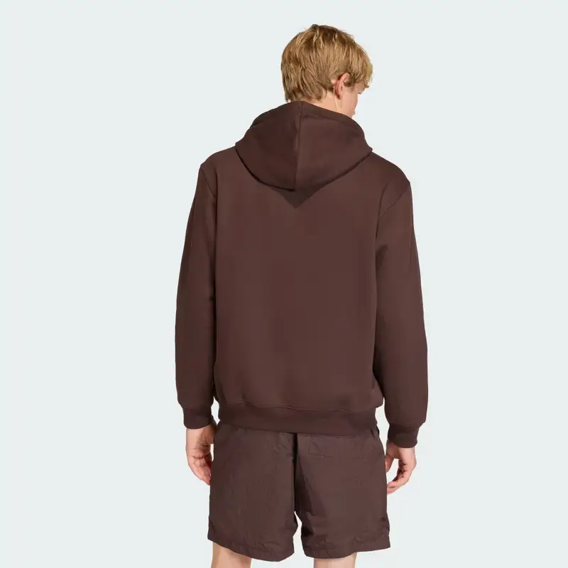 Hoodie Trefoil Essentials Loose Aurora Coffee miniatura 2