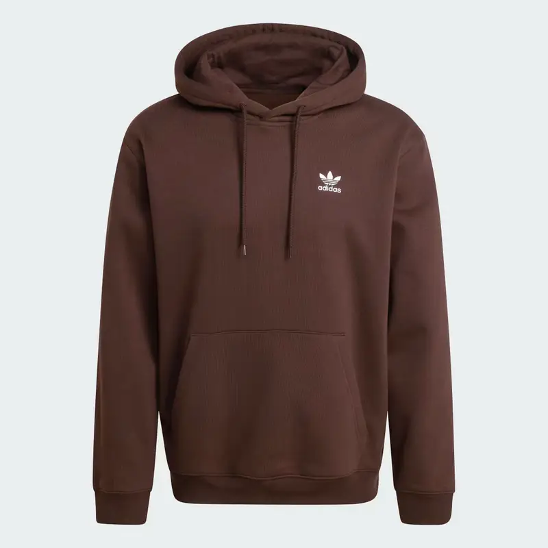 Hoodie Trefoil Essentials Loose Aurora Coffee miniatura 4