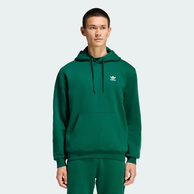 Hoodie Trefoil Essentials Loose Collegiate Green