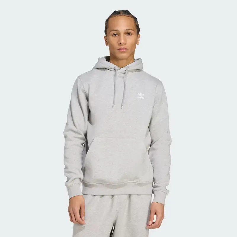 Hoodie Trefoil Essentials Medium Grey Heather