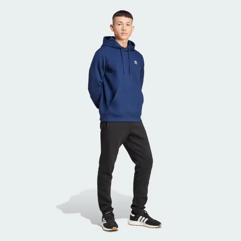 Hoodie Trefoil Essentials Night Indigo miniatura 3