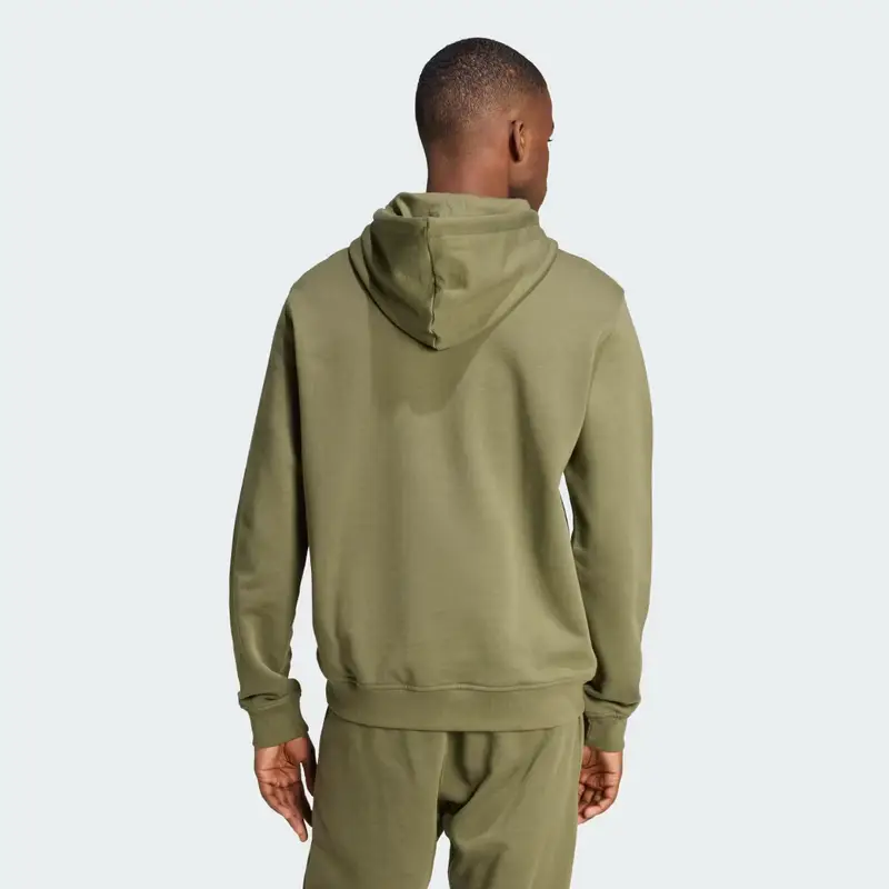 Hoodie Trefoil Essentials Olive Strata miniatura 2