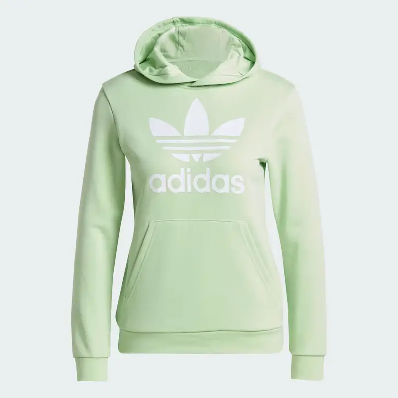 Hoodie Trefoil Semi Green Spark