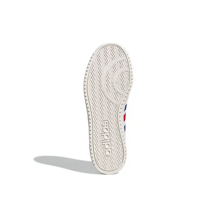 Hoops 2 0 Bianco Blu Rosso Sneakers da Uomo Bianco Nuvola Blu Collegiale Scarlatto FW8250 43⅓ miniatura 3