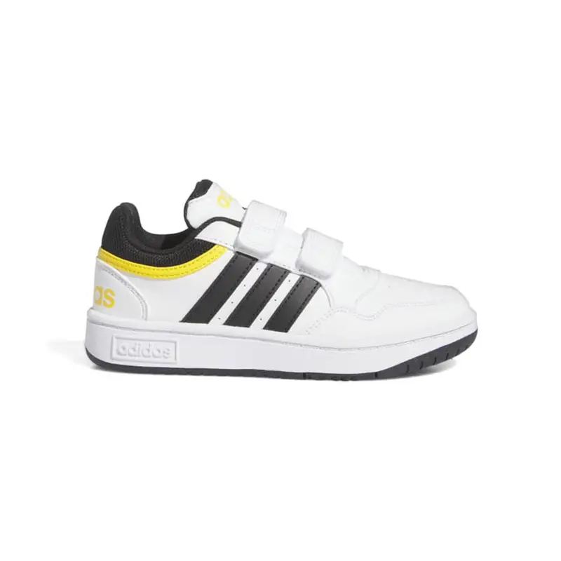 Hoops 3 0 Cf C Ps Bianco Nero Giallo - Sneakers Bambino EUR 33 / UK 1