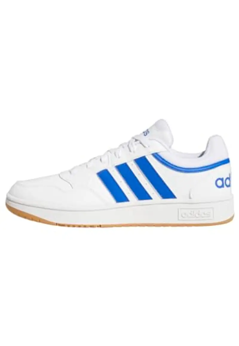 adidas Hoops 3.0 Low Classic Vintage Shoes, Sneakers Uomo, Cloud White Royal Blue Gum, 43 1/3 EU