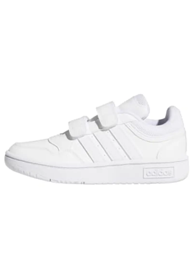 adidas Hoops Lifestyle Basketball Hook-And-Loop Shoes, Scarpe, Cloud White/Cloud White/Cloud White, 29 EU
