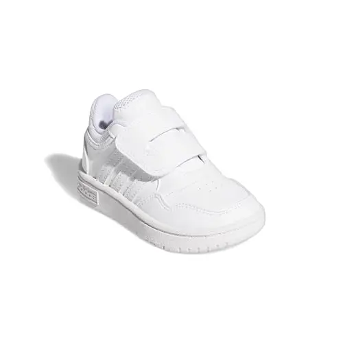 adidas Hoops Shoes, Scarpe, Cloud White/Cloud White/Cloud White, 25.5 EU miniatura 3