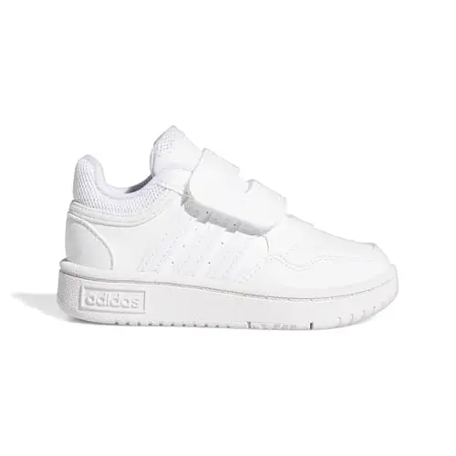 adidas Hoops Shoes, Scarpe Unisex-Bambini, Cloud White/Cloud White/Cloud White, 22 EU miniatura 2