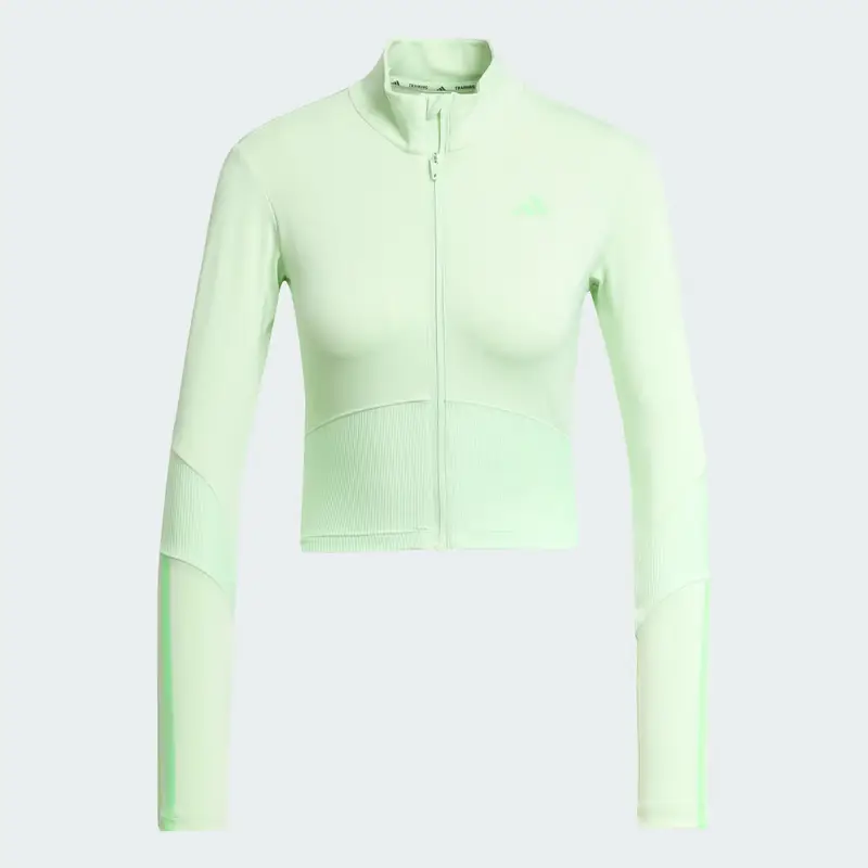 Hyperglam Rib Copertura con zip Semi Green Spark miniatura 4