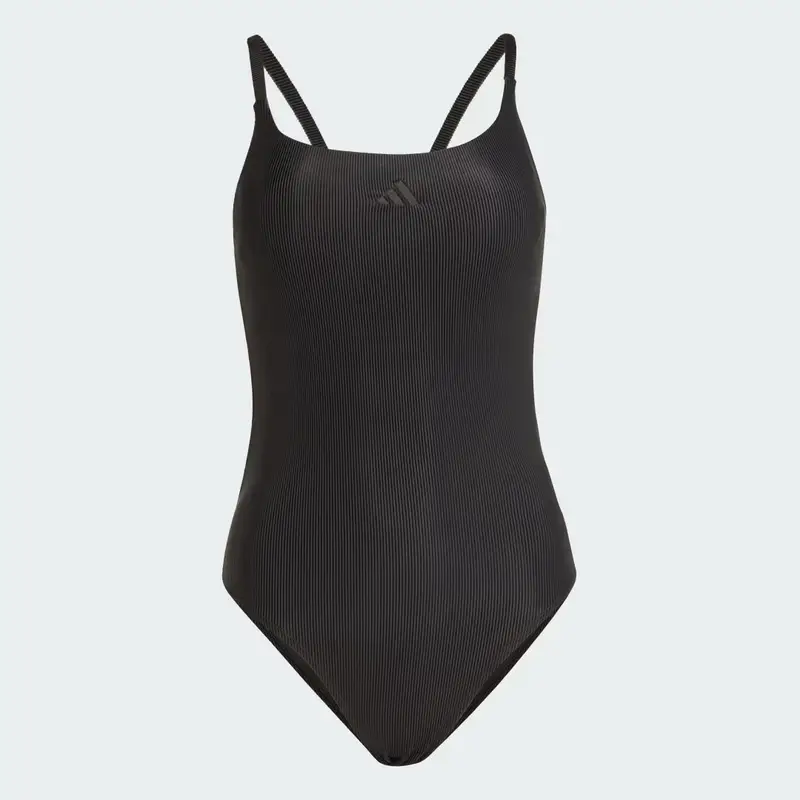 Iconisea Swimsuit a coste imbottito con spalline sottili Black miniatura 4