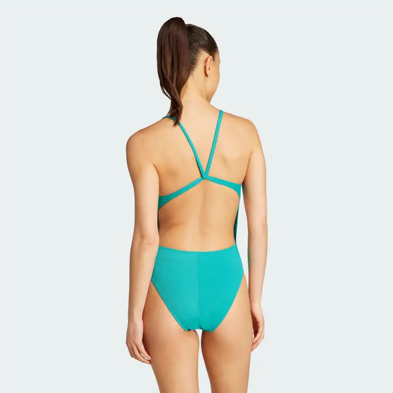 Iconisea Swimsuit a coste imbottito con spalline sottili Pure Teal miniatura 2