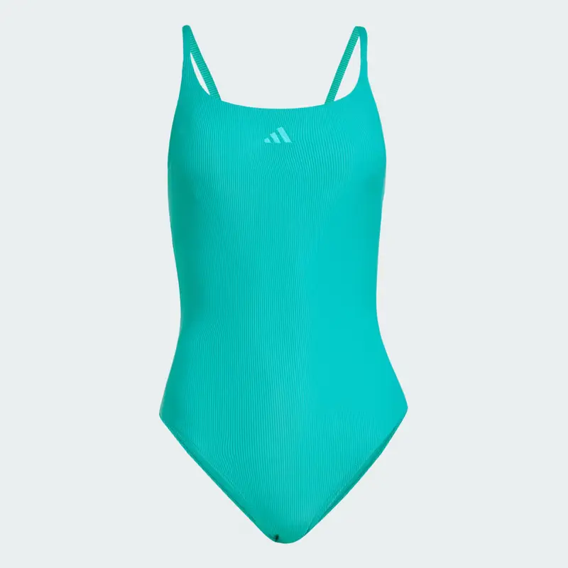 Iconisea Swimsuit a coste imbottito con spalline sottili Pure Teal miniatura 4