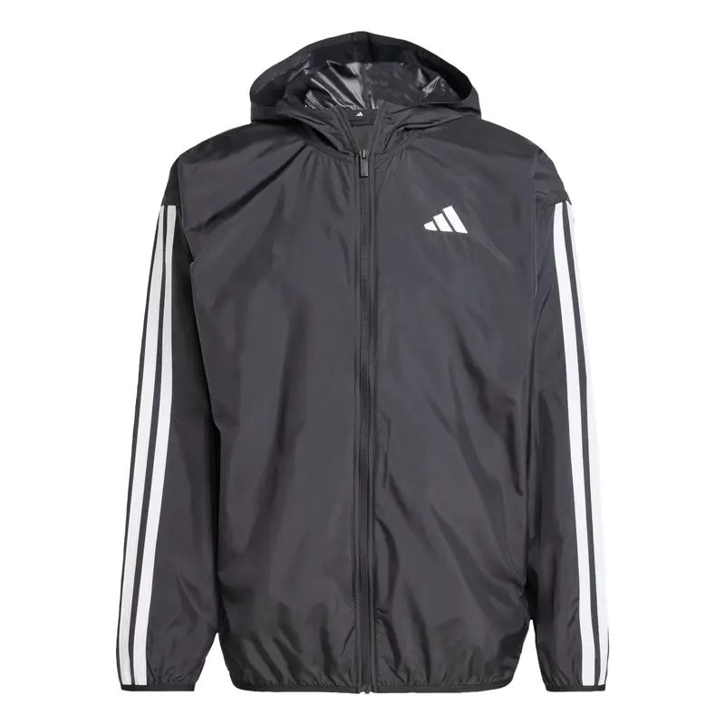 Impermeabile con cappuccio adidas Essentials 3-Stripes Noir