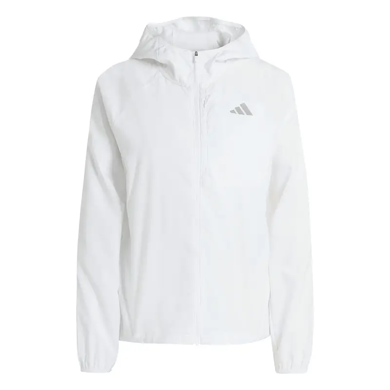 Impermeabile con cappuccio da donna adidas Essentials Blanc