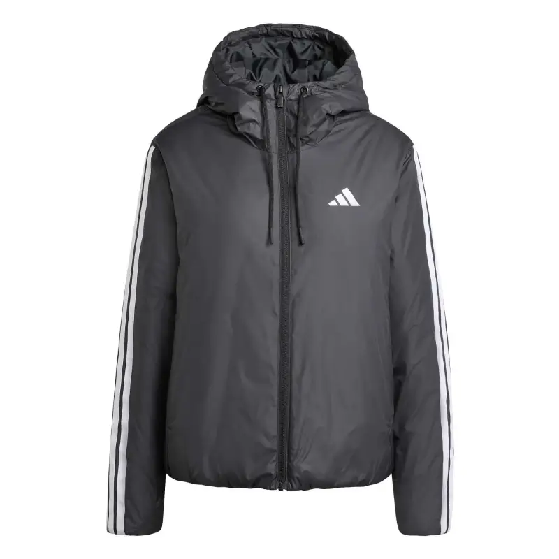 Impermeabile con cappuccio da donna adidas Essentials Climawarm 3-Stripes