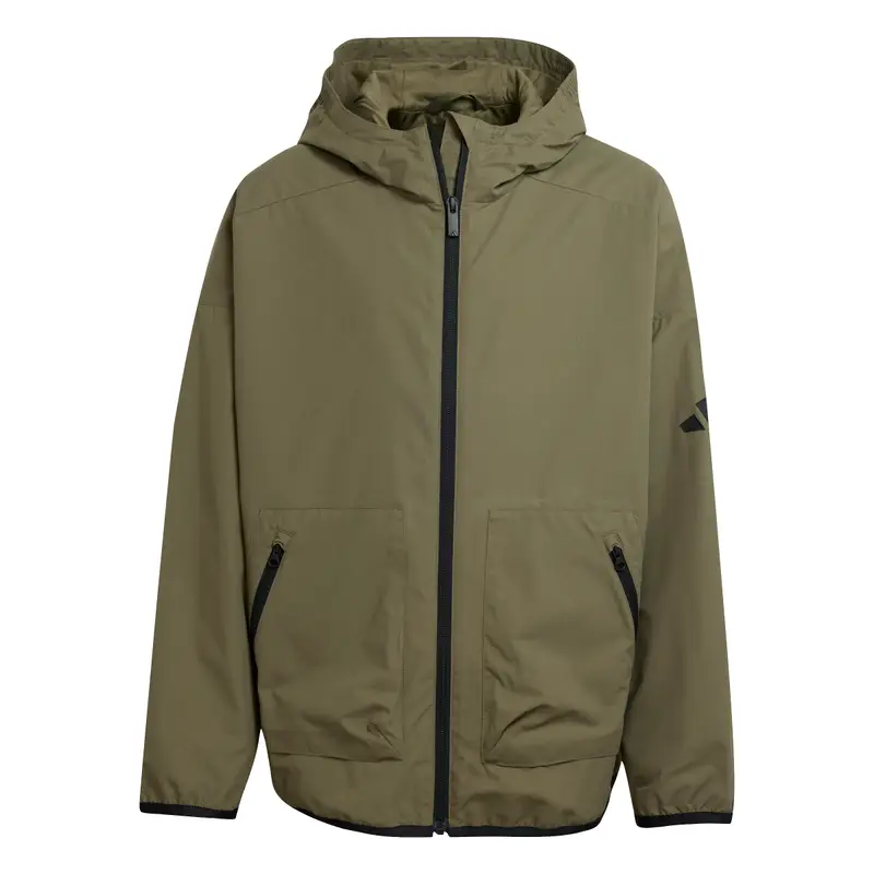 Impermeabile con cappuccio per bambini adidas Utility Vert