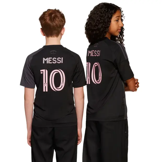 Inter Miami Cf 25/26 Messi Away Bambini - Maglie/Repliche Nero - Mesh Black