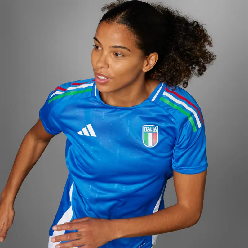 Italia Maglia Home Authentic Women' s Team 2024 Blue miniatura 3