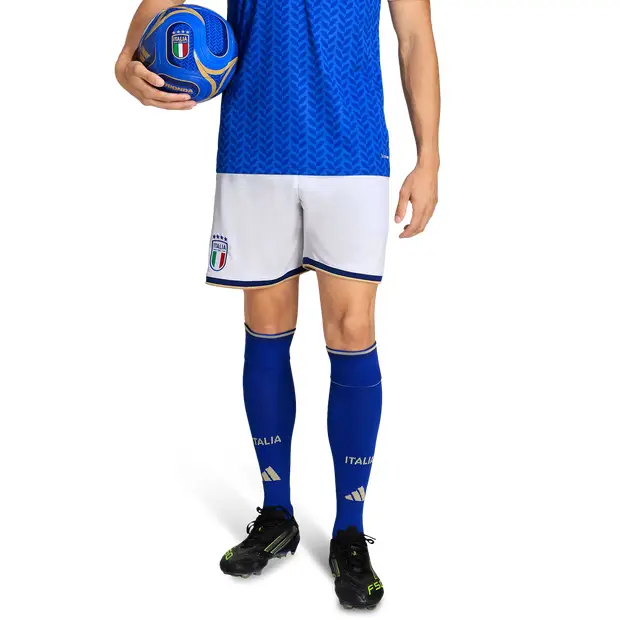 Italy 26 Home Replica Shorts Uomo - Pantaloncini Bianco - Mesh White