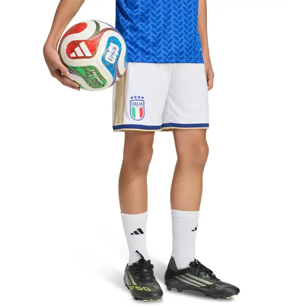 Italy Figc Home Bambini - Pantaloncini Bianco - Jersey White
