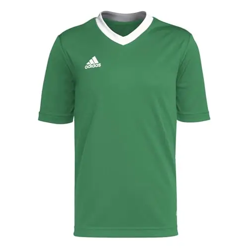 adidas Kids' Entrada 22 Jersey, Team Green/White, Small