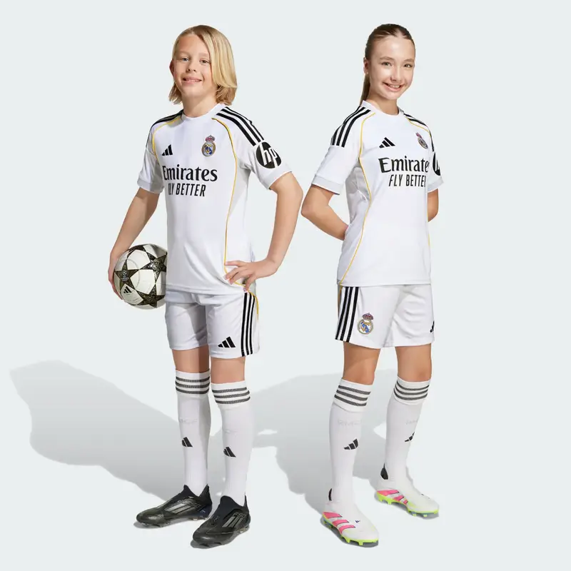 Kit Casa Giovani 25/26 Real Madrid per Bambini White