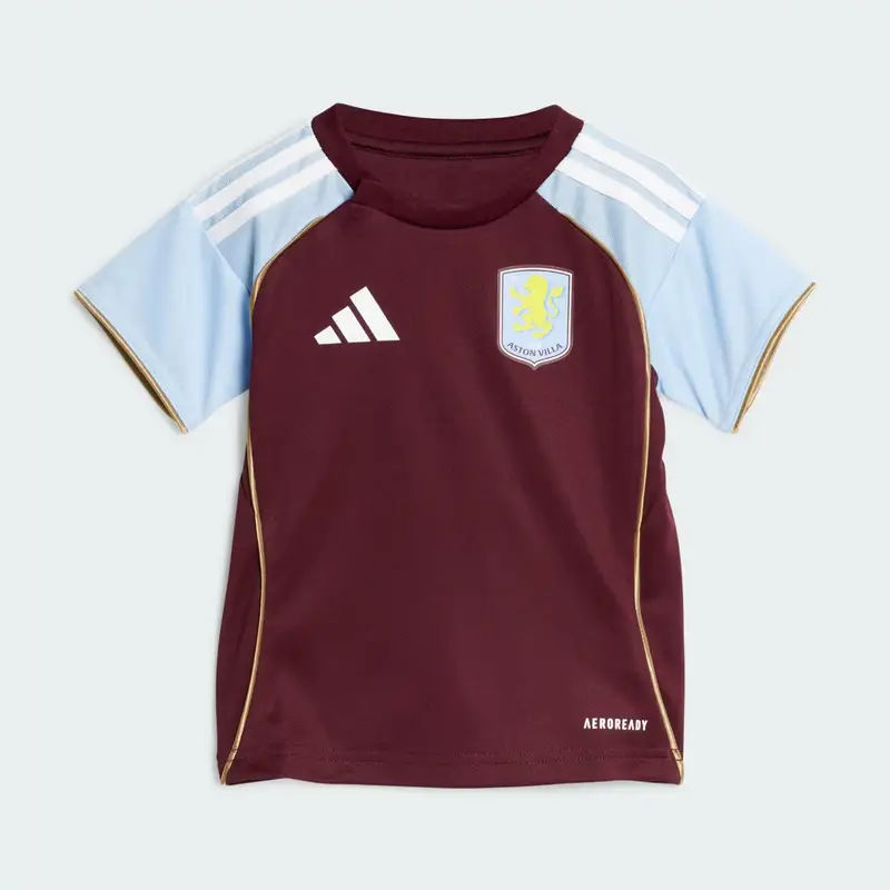 Kit Home Aston Villa FC 25/26 Bambini Maroon miniatura 2