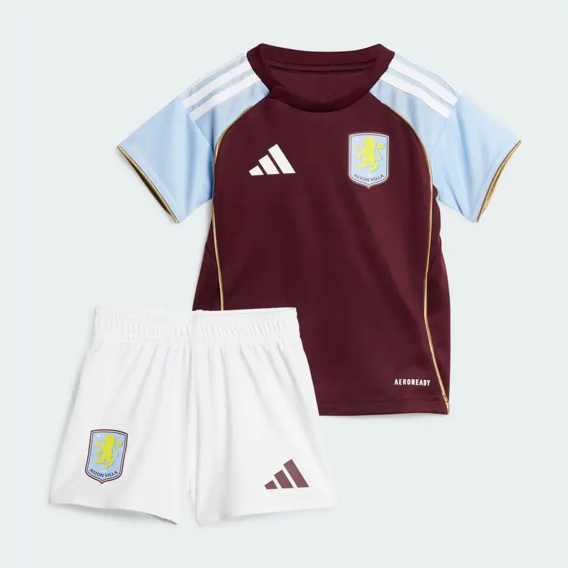 Kit Home Aston Villa FC 25/26 Bambini Maroon