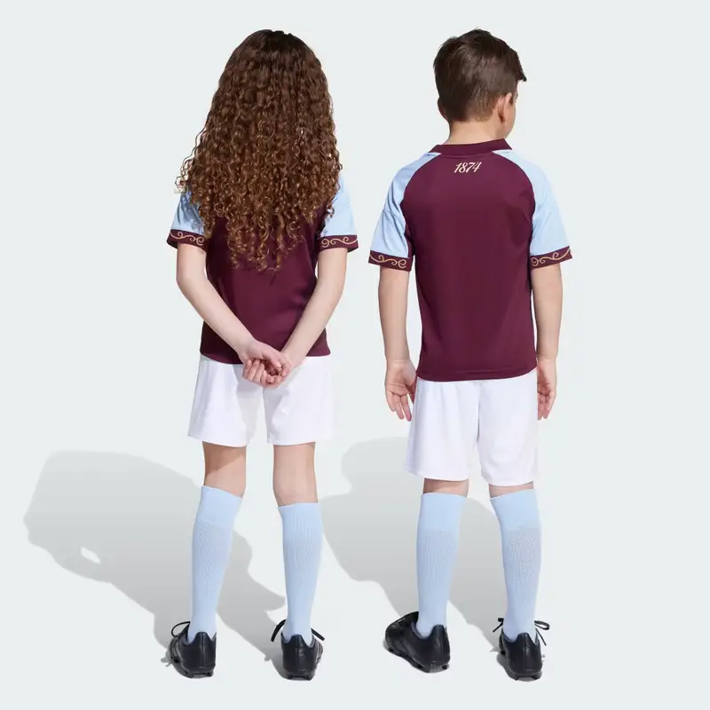 Kit Home Mini 25/26 Aston Villa FC Maroon miniatura 2