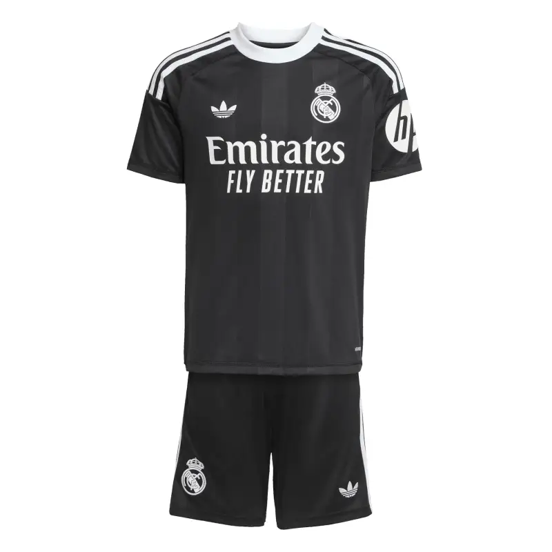 Kit terzo bambino Real Madrid 2025/26 Noir
