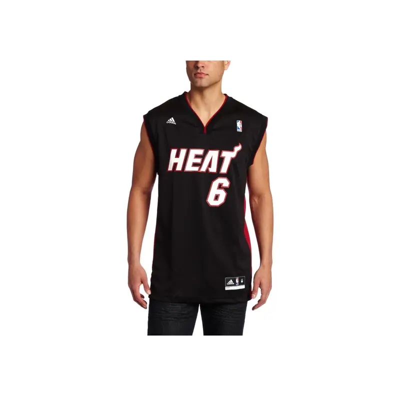 LeBron James Miami Heat Comodo Morbido Canotta da Basket Stampata Uomo jersey Nero 7818A-314-AEB1382 M miniatura 2
