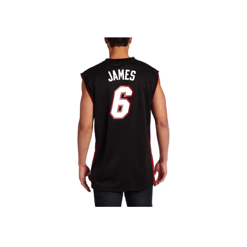 LeBron James Miami Heat Comodo Morbido Canotta da Basket Stampata Uomo jersey Nero 7818A-314-AEB1382 XXL miniatura 3