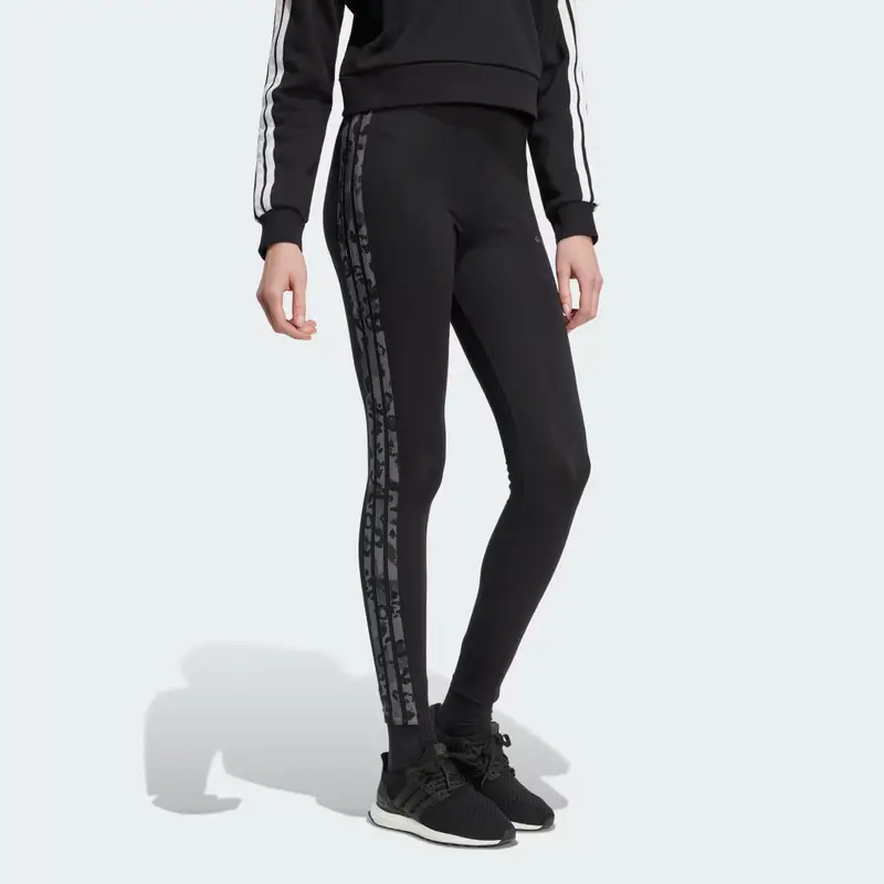Adidas Leggings Nero 3767245 miniatura 3