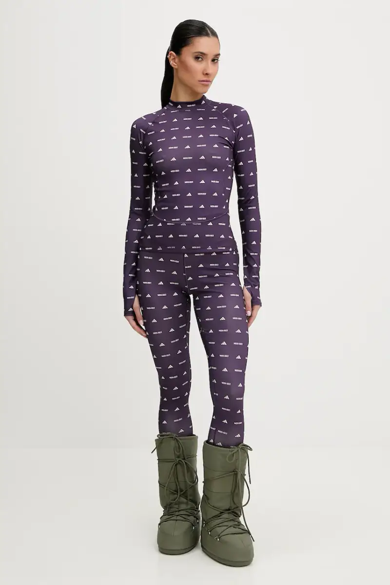 Adidas Leggings Viola 4151621 miniatura 2