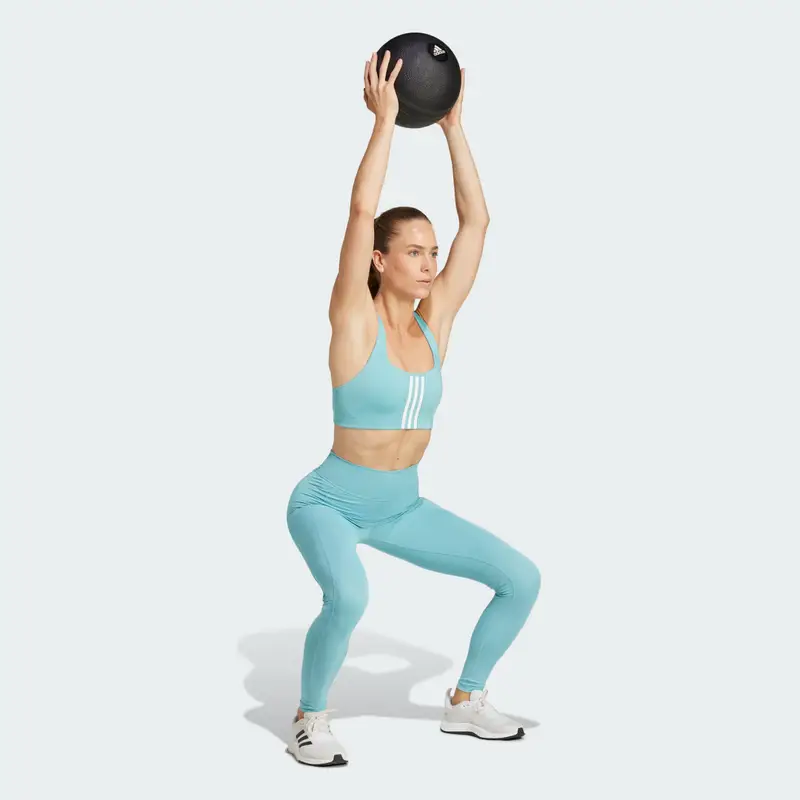 Adidas Leggings Turchese 3184023 miniatura 3